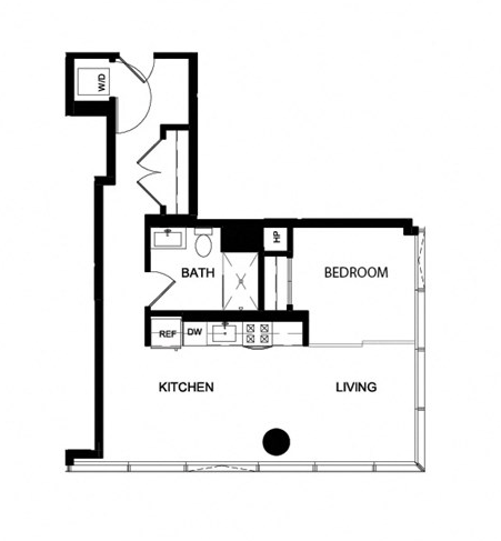 a floor plan of a house with a footprint